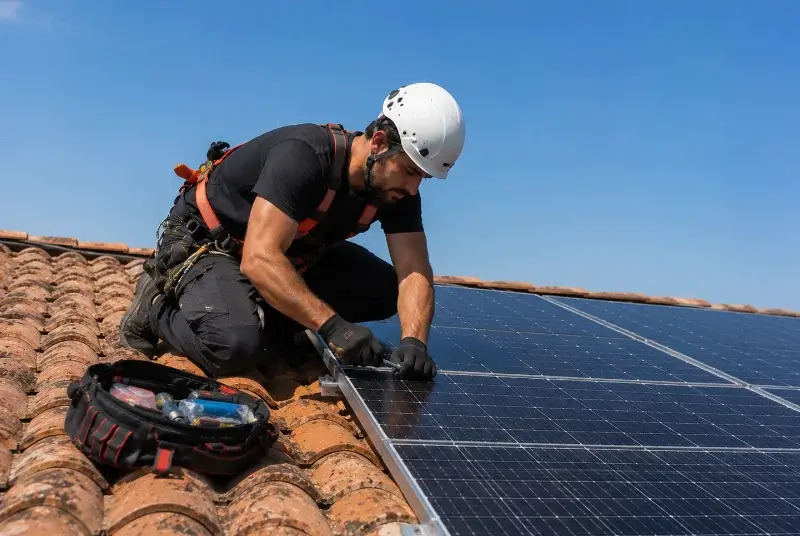 Maintenance et monitoring de panneaux solaires à Vanzay